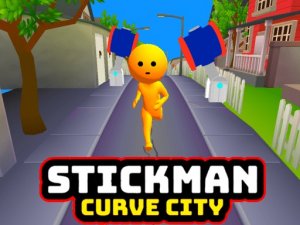 Stickman Curve City Running Arcade
