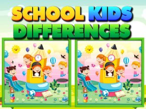 School Kids Differences Puzzle