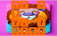 Animal Lion Memory Match Puzzle Game