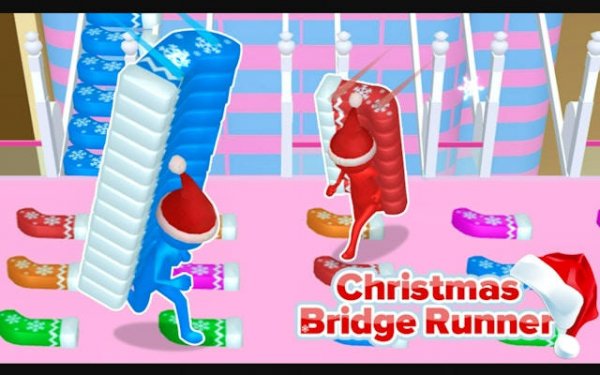 Christmas Bridge Runner: Holiday Bridge Builder