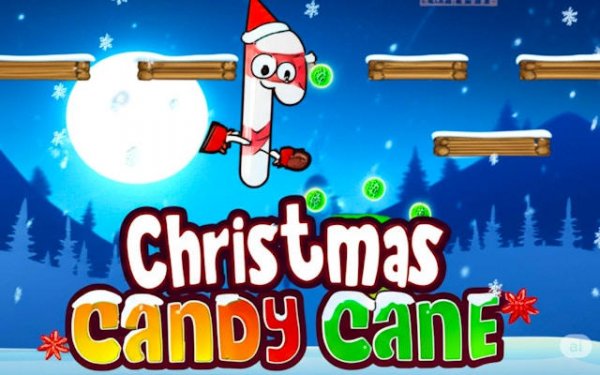 Christmas Candy Cane Jump Game
