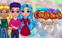 Rainbow Girls Christmas Party Dress Up Game