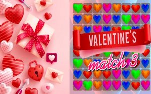 Valentine's Match 3 Puzzle Game