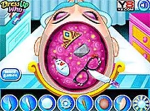 Elsa Frozen Brain Surgery Medical Game